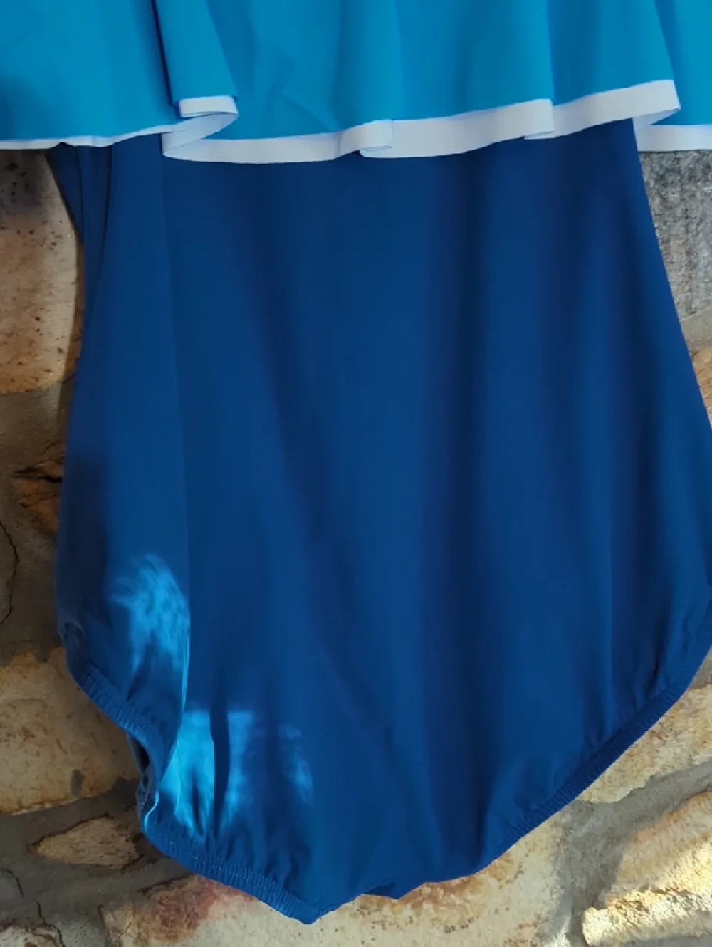 Contours By Coco Reef Bright Blue Ruffle One-Piece Swimsuit - Picture 7 of 12